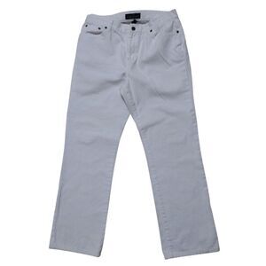 LRL Lauren Jeans Co.‎ Jeans Woman 10P White Denim Straight Leg EUC Casual